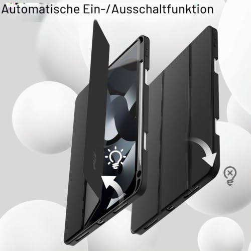 JETech Hülle für iPad Air 11" M4/M3/M2 & Air 5/4 10,9", Schwarz – Ansicht 6