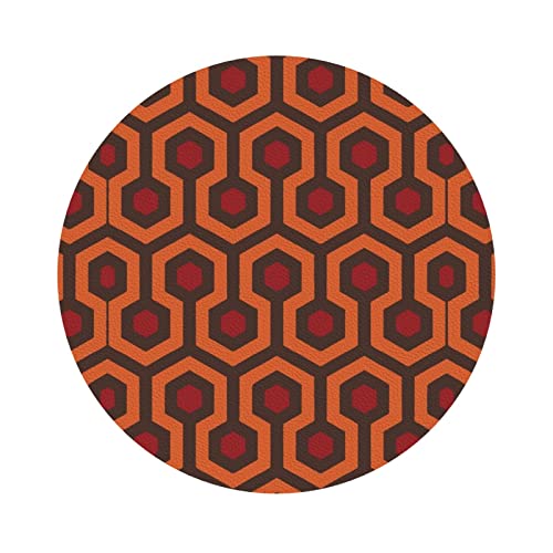 Shining Overlook Round Leather Coaster Set of 6 Coasters,for Drinks,for Home Kitchen Bar Decor Living Ideas Coaster