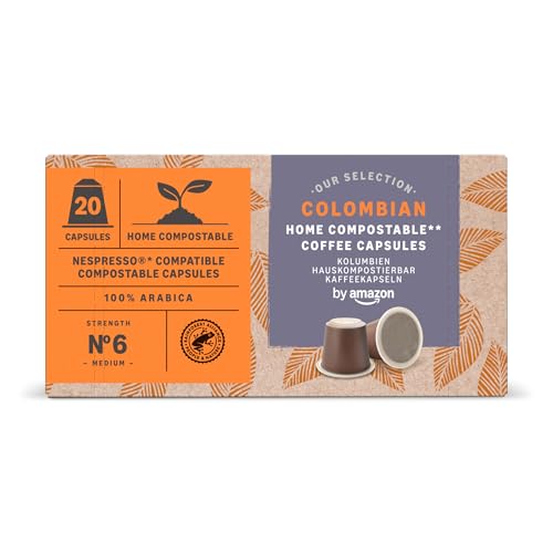 by Amazon Cápsulas de Café Compostables en Casa Compatibles con