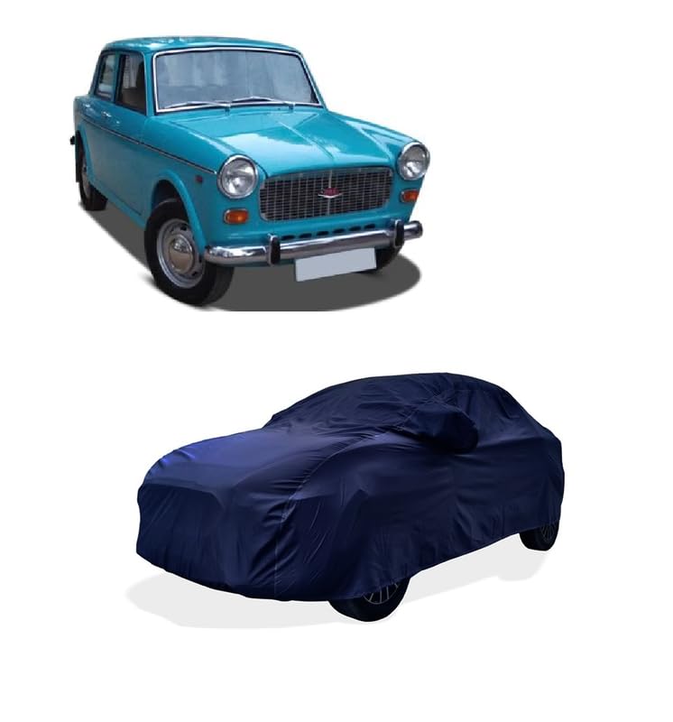 Car Cover - Four Wheeler Car Cover Compatible with Premier Premier Padmini Car Body Cover with Water-Resistant Premium Durable Fabric -Blue Color Blue Look-image-43