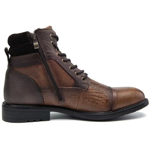 Image of Arkbird Mens Chelsea Boots, Stylish and Comfort Leather Chukka Ankle Boots with Zipper