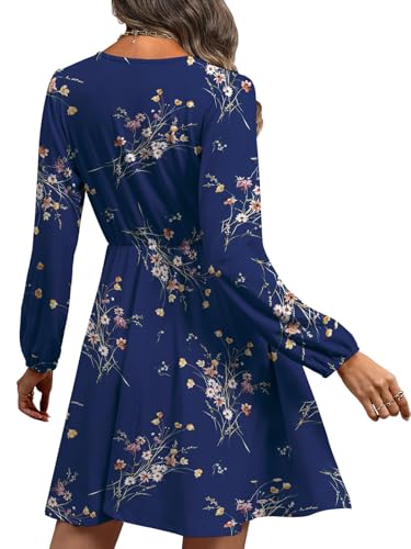 Summer Dresses for Women 2025 Wedding Guest Dress Fall Fashion Italian Outfits Elegant Classy Homecoming Clothing Plus Size Beach Vacation Clothes A Navy Floral Medium4