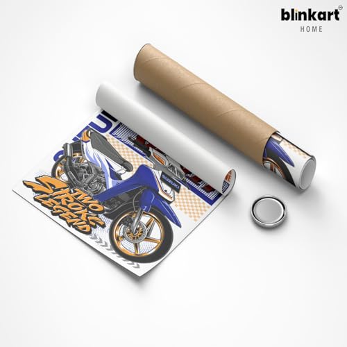 Image of BLINKART Suzuki SatriaCar Posters Sticker Gift Items for Boys Room Wall Decor || Comes with Double-Sided Tape|| Decoration Bedroom Living Room Office Studio Decor | 12x18 In (A3) - CAR-247