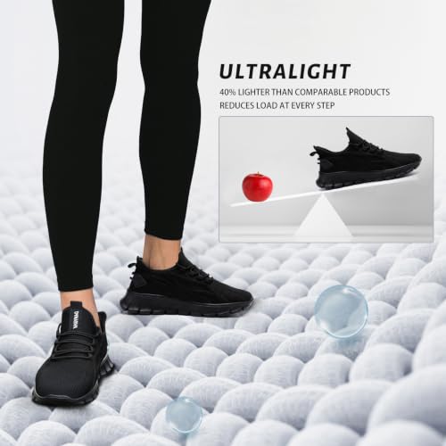Image of Running Shoes Women Sneakers Tennis Non Slip Walking Gym Workout | Slip on Athletic Breathable Work Comfortable Fashion light Sport Casual jogging hiking Shoe