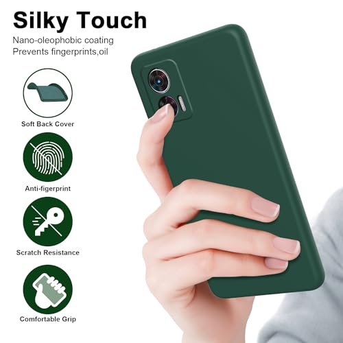 WOKEZ Telefonfodral för Motorola Edge30 Neo - Ultratunn TPU Grön
