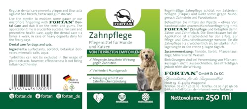 Fortan Zahnpflege für Hunde und Katzen – Natürliche Unterstützung für die tägliche Zahnreinigung