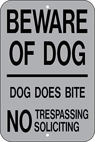 Boxer Targa Cartello Attenti Al Cane Beware of Danger Metallo