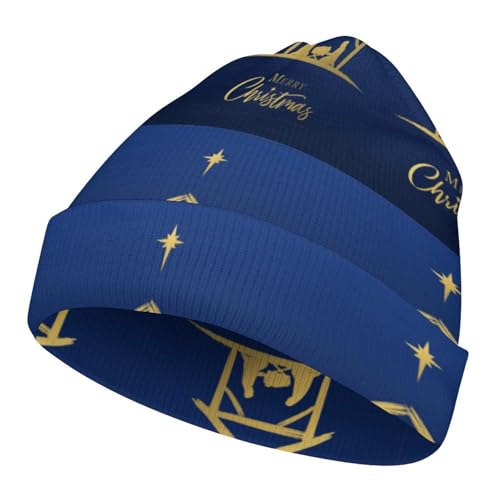Christmas Christian Nativity Scene Kids Beanie Hat for for Girls