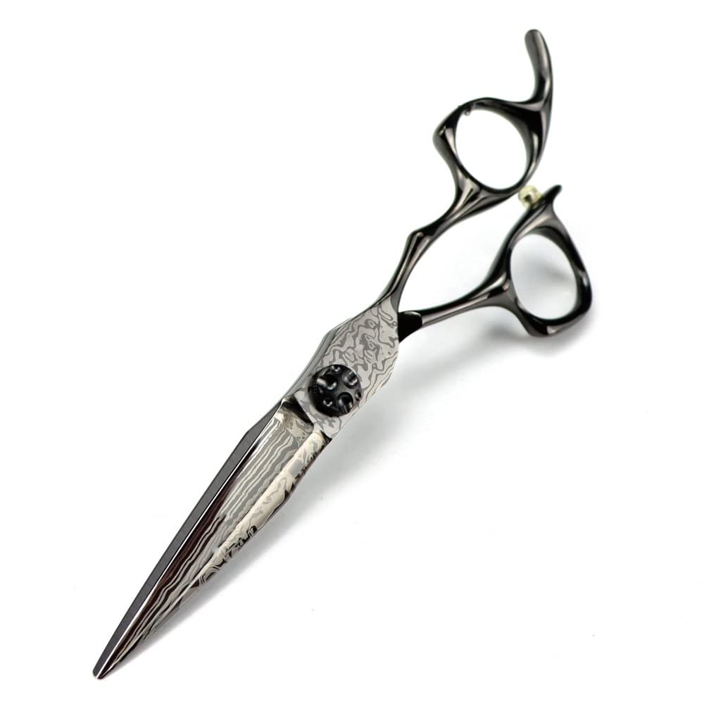 Forbici Professionali Per Tagliare I Capelli, Forbici Professionali In Acciaio Di Damasco Da 6 Pollici, Forbici Per Capelli Nere, Forbici Per Taglio Di Capelli, Forbici Per Sfoltire, Forbici Da Barbie