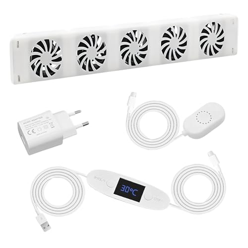 Heizkörper Ventilator Mono Set 5 Lüfter Lüfter Heizkörper Smartes Heizgebläse für Heizungen Geräuscharm Zum Sparen Von Energie(Mono Set)