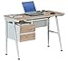 Produktbild hjh OFFICE Schreibtisch Easy Flow III Eiche / Weiß