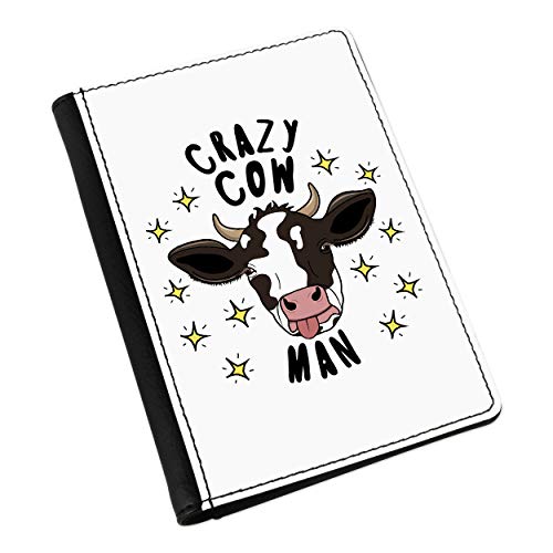 Protège-passeport Fou Vache pour homme motif étoiles en cuir durable