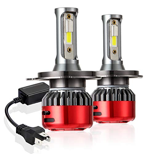 1 par de bombillas LED de 100 W 10000 lm 6000 K blanco frío auto cabeza lámpara niebla luz kit de conversión DC 9-30 V luz de conducción (H4)