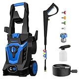 PowRyte Electric Pressure Washer, Foam Cannon, 4 Different Pressure Tips, Power Washer, 4500 PSI 2.6 GPM