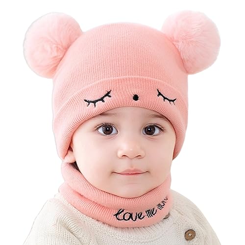 Fashion Children Solid Color Knitted Winter Hats Children Winter Outdoor Warm Newborn Baby Clothes Accessories