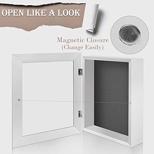 image for Golden State Art, 8x10.5 Shadow Box Frame Display Case, 2-inch Depth, 