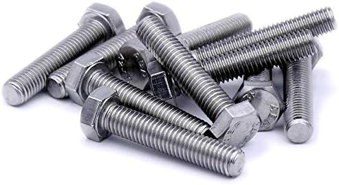 M8 (8mm x 20mm) Hex Bolt (Fully Threaded Setscrew) - Stainless Steel (A2) (Pack of 20)