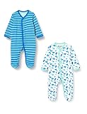 Hikaro Baby Boys Sleepsuit, 2-pack Green (Jade Green 951) 4 Years (Manufacturer size: 104)