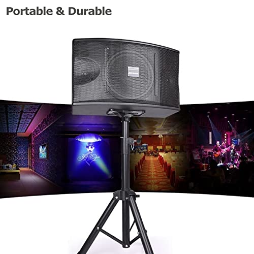 Zerosun Speaker Stands Adjustable Extend 30" To 44" Pa Dj Short Tripod Stand Mini Speaker Stand Compatible Insert Safety Pin And Knob Tension #TOP7