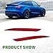 Yunnergo 149581800C Tail Rear Bumper Reflector Red Pair LH RH Compatible with Model Y 2023 2022 2021 2020