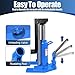 20T Top Capacity Hydraulic Bottle Jack, Manual Claw Jack Manual Lifting Tool (Base: 11.4”x8.2”) with 360° Rotating Handle (18.8” L), Heavy-Duty Toe Jack Lift for Industrial Workshops