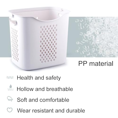 WMFASBAG 3-Tier Multifunctional Storage Basket with Four Wheels Rolling Laundry Cart Hamper Dirty Clothes Storage Basket Clothes Storage Sorter Organizer - Image 7