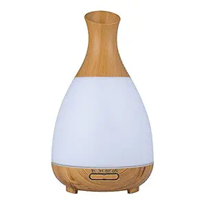 Maxbell Ultrasonic Aroma Diffuser & Humidifier with Attractive Colorful LED Lights (200 ml, Wood Grain)