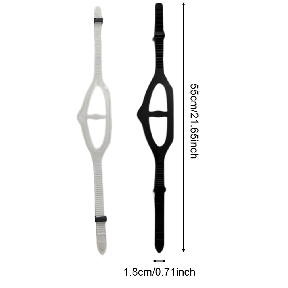 Faderr 2 pezzi Silicone Dive Mask Strap Sostituzione Universale Maschera Cinturino, Occhiali Da Nuoto Occhiali Cinturino In Silicone Fascia Della Testa Accessori per Immersioni Nuotata Snorkel