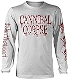 Unisex T-Shirt Cannibal Corpse \'Butchered at Birth\' (White) Long Sleeve Shirt (small)