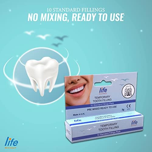 LIFE Temporary Tooth Filling Dental First Aid Cavity Hole Fill Kit  Ready Mixed in Easy Use Syringe Dispenser