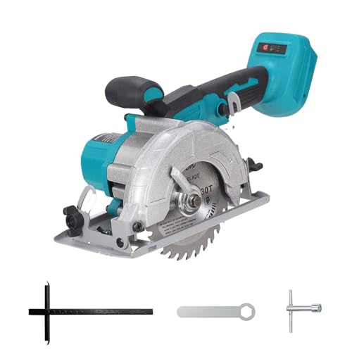 Compact Brushless Cordless Circular Saw Compatible with Makita 18V Battery, 20mm Arbor,Max Cutting Depth 1-7/10