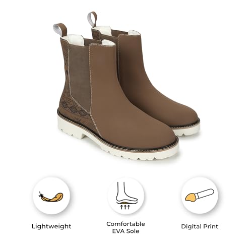 Image of YOHO Women Printed Boots Stylish Comfortable Lightweight