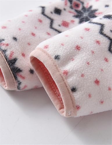 Image of Kids Printed Fleece Jacket Sherpa Lined Lightweight Zip | Toddler Baby Boys Girls Autumn Winter Warm Outerwear Soft Polar Fleece Car Seat Friendly Zip Up Coat