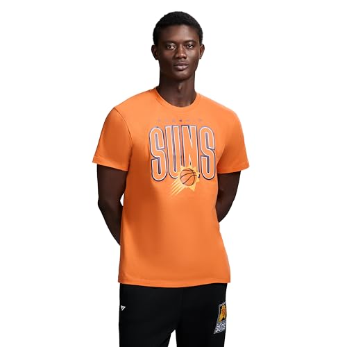 Game 7 x NBA Officially Licensed Mens Graphic Short Sleeve Lightweight Crew Neck Cotton T-Shirt Phoenix Suns L Orange