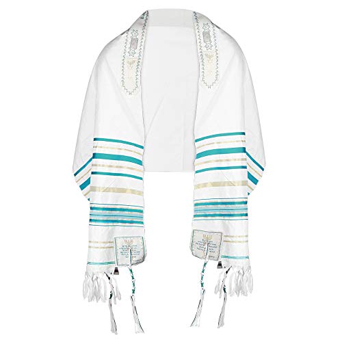 Messianic Tallit Prayer Shawl 72 x 22 with Bag | Designed in Israel