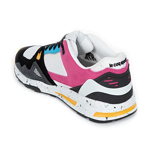 Le Coq Sportif LCS R1000 W Nineties beetr, Zapatillas Mujer, Optical White/Beetroot Purple, 38 EU