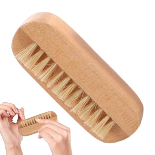 Limpiador de cepillos para uñas: fregador de uñas de 2 caras, herramienta de madera con cerdas de, accesorio de manicura, salón de spa, hogar, baño, dormitorio, adultos, herramienta d
