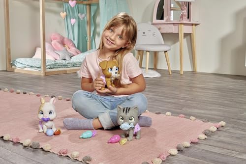 Simba 105953050 – Pamper Petz Hund, mit Trink- und Nässfunktion, Spielzeughund für Kinder ab 3 Jahren, Welpe zum Spielen, mit Überraschung und magischer Pfote