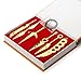 DBKJ Accessori Cosplay Anime Ninja Arma Prop Villaggio della Foglia Shinobi 7 Pz Collana Giocattolo Artigianato in Metallo Modello Kunai Portachiavi Collezione Regalo (Oro)