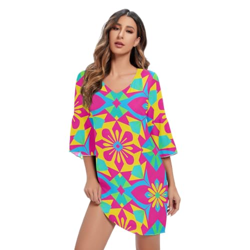Robe trapèze en mousseline légère pour vos soirées folk d'été