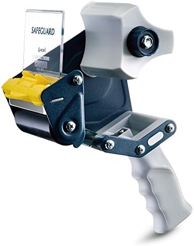 T.R.U. EC-306 Blue/Gray Premium Carton Sealing Hand Held Tape Dispenser: 3 in. Wide (3 in. core) (Pack of 12)