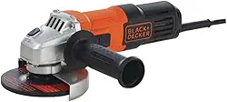 BLACK+DECKER Esmerilhadeira Angular 115mm, Lixadeira com Potência de 650W, Acompanha Disco de Corte e Desbaste, Modelo G650K5, 110V