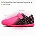 Imagen de PiDaGlobal Botas de Fútbol Niño Zapatos de Fútbol con Tacos Bajos para Césped Artificial e Indoor Antideslizantes para Entrenamiento y Fútbol Sala Adolescentes Zapatillas de Fútbol 37EU Rosa