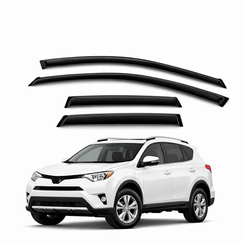 Déflecteurs pluie Toyota RAV4 2017-2018 montage externe fum 4 pc