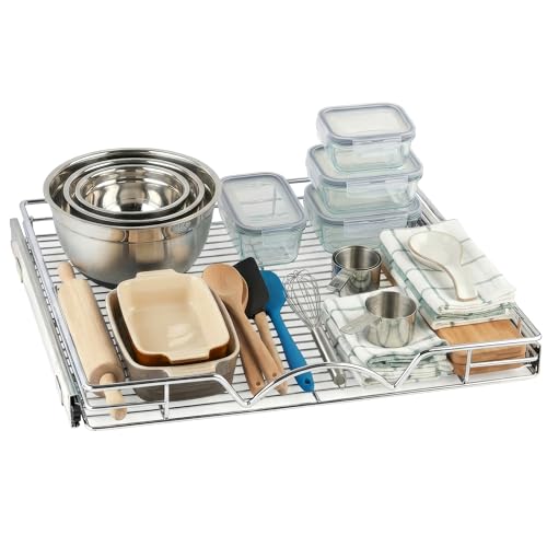 Image of HOLDN' STORAGE Pull Out Cabinet Organizer, 22 inchW x 21 inchD Cabinet Drawer