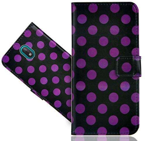 CoverOne Funda para Nokia C1 Plus, Cuero Premium Cierre Magnético Flip Carcasa Caso Cover para Nokia C1 Plus