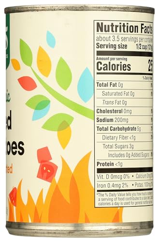 Image of 365 by Whole Foods Market, Organic Diced Fire Roasted Tomatoes, 14.5 Ounce