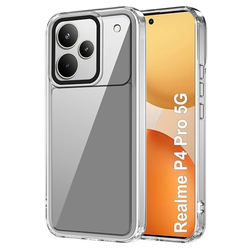 Image of Zapcase Back Case Cover for Realme P4 Pro 5G | Compatible for Realme P4 Pro 5G Back Cover | Case Cover with Camera Protection | (TPU + PC | Transparent)