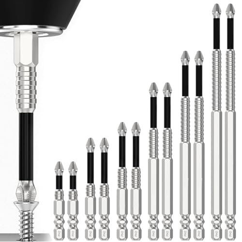 Image of Magfixer New K5 High-Magnetic Drill Dit Set,High-Magnetic Screwdriver Drill Bit,Magnetic Durability Screwdriver Drill Bit Set,Anti-Slip Magnetic Electric Screwdriver Set,25 50 65 70 90 150mm (2Set)