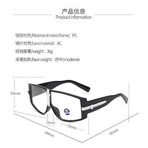 Full-enclosed wide-rim sunglasses new punk style hip-hop glasses men's UV protection sunglasses2